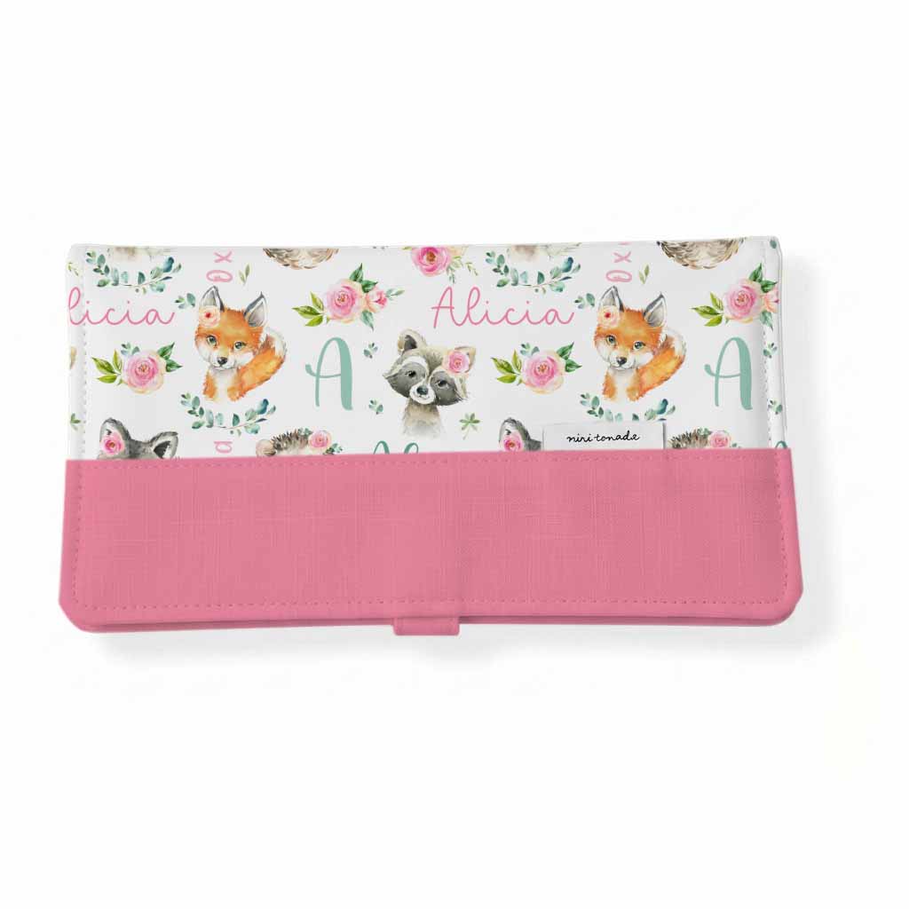 Protège-carnet de santé | Amies des bois fleuris prénom répétitif