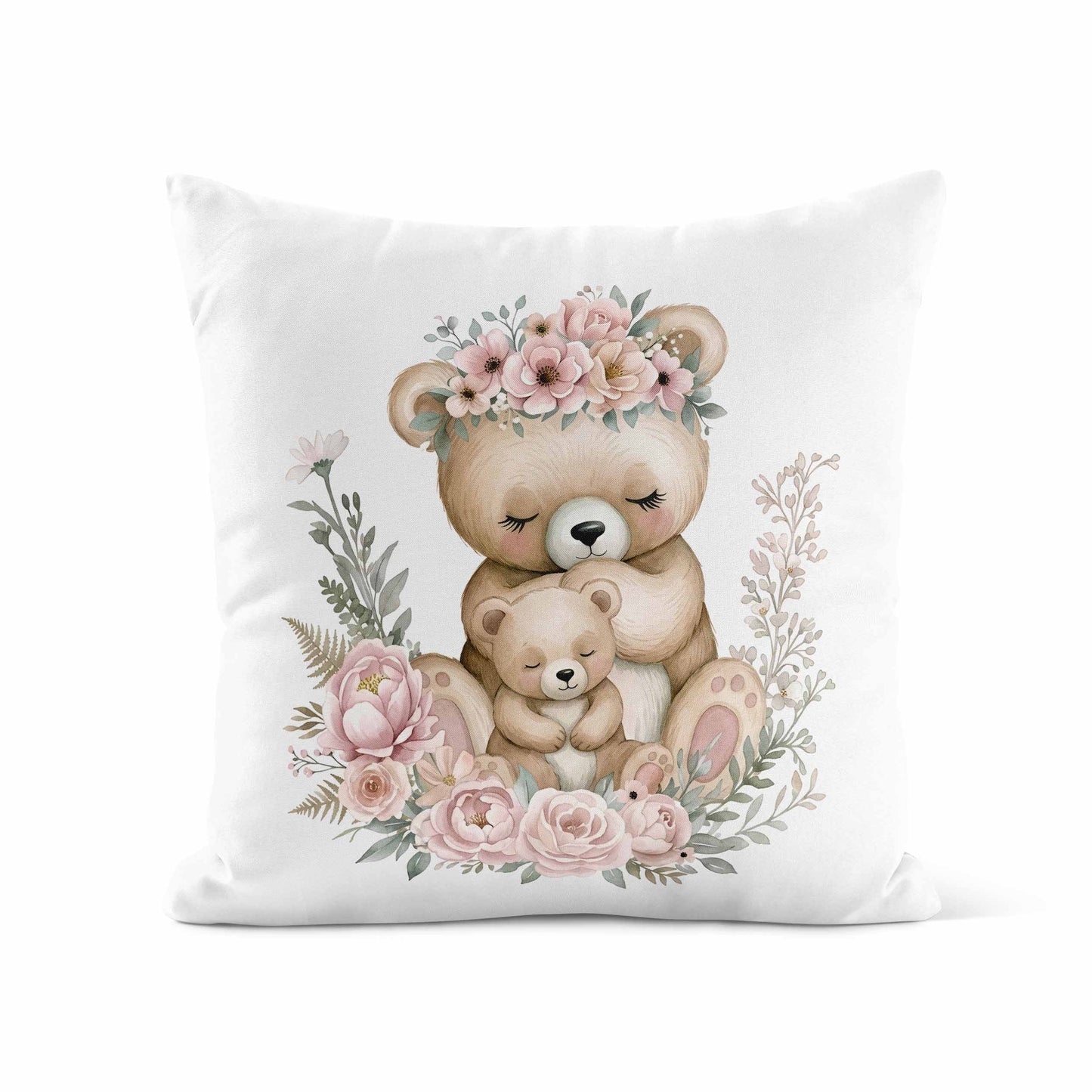 Housse de coussin | Ourson Douce Forêt