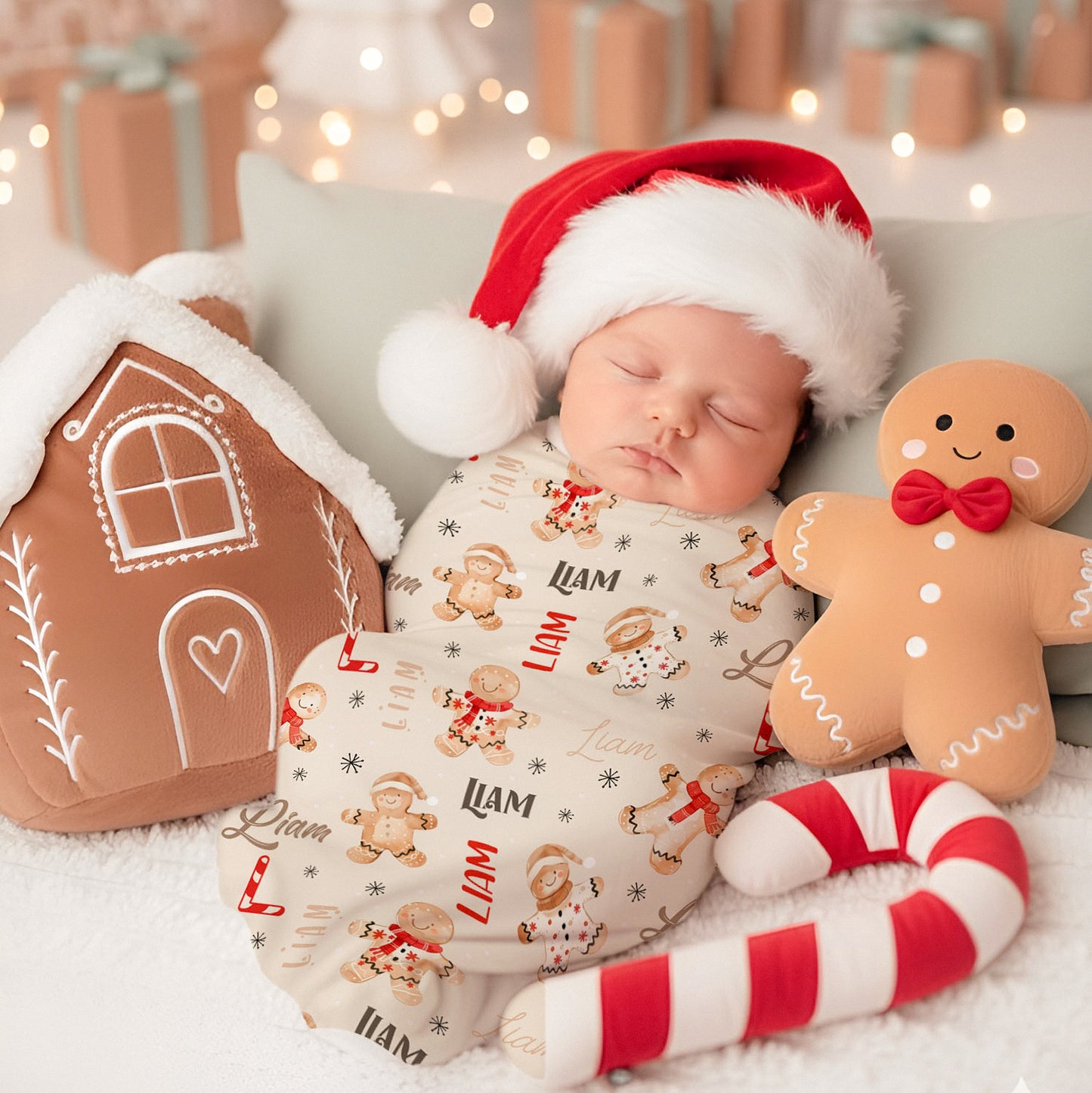 Couverture en mousseline de bambou | Tibiscuit prénom répétitif