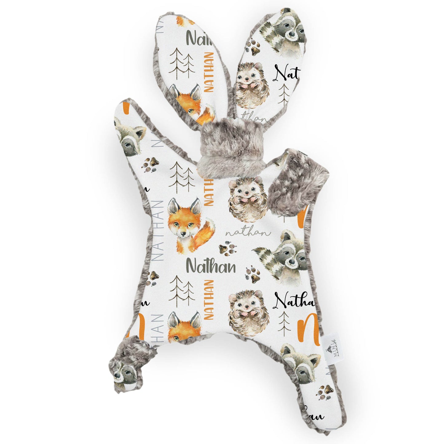Lapinou personnalisé | Amis des bois prénom répétitif