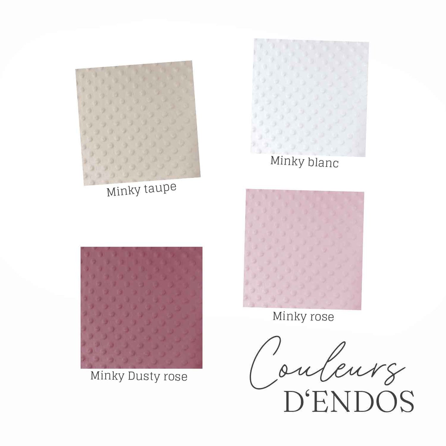 Couverture en minky | Fleuri blush pink