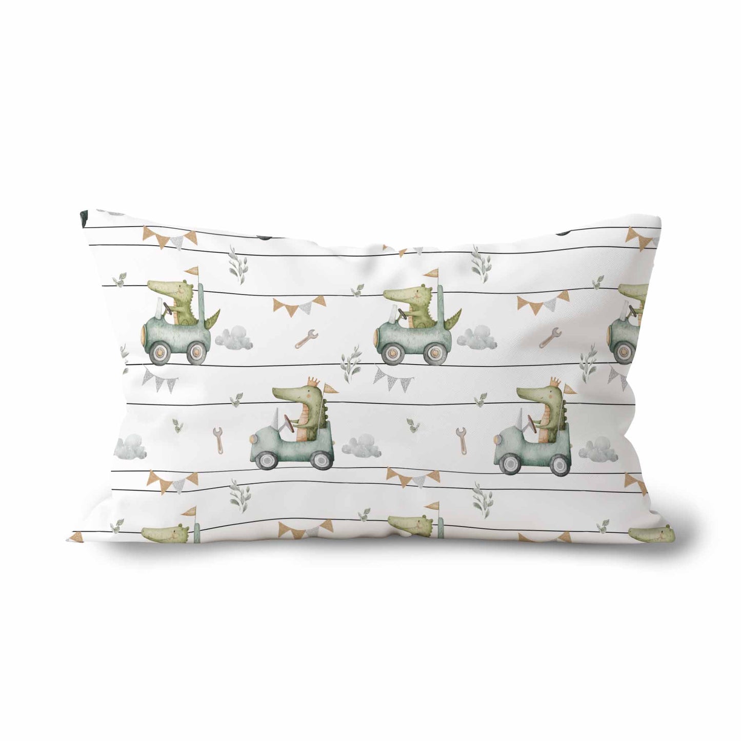 Couvre-oreiller standard | Course de croco