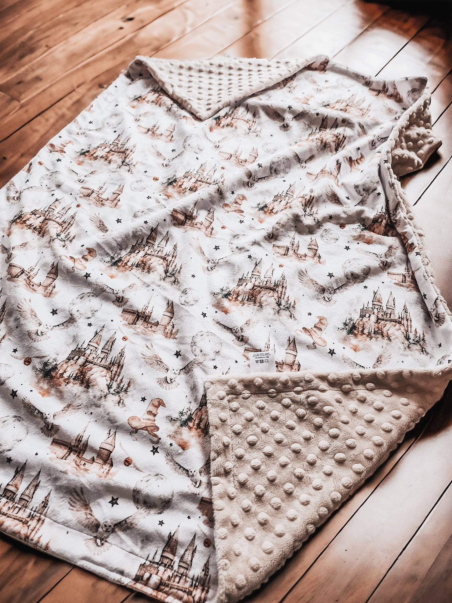 Couverture en minky | Château magique