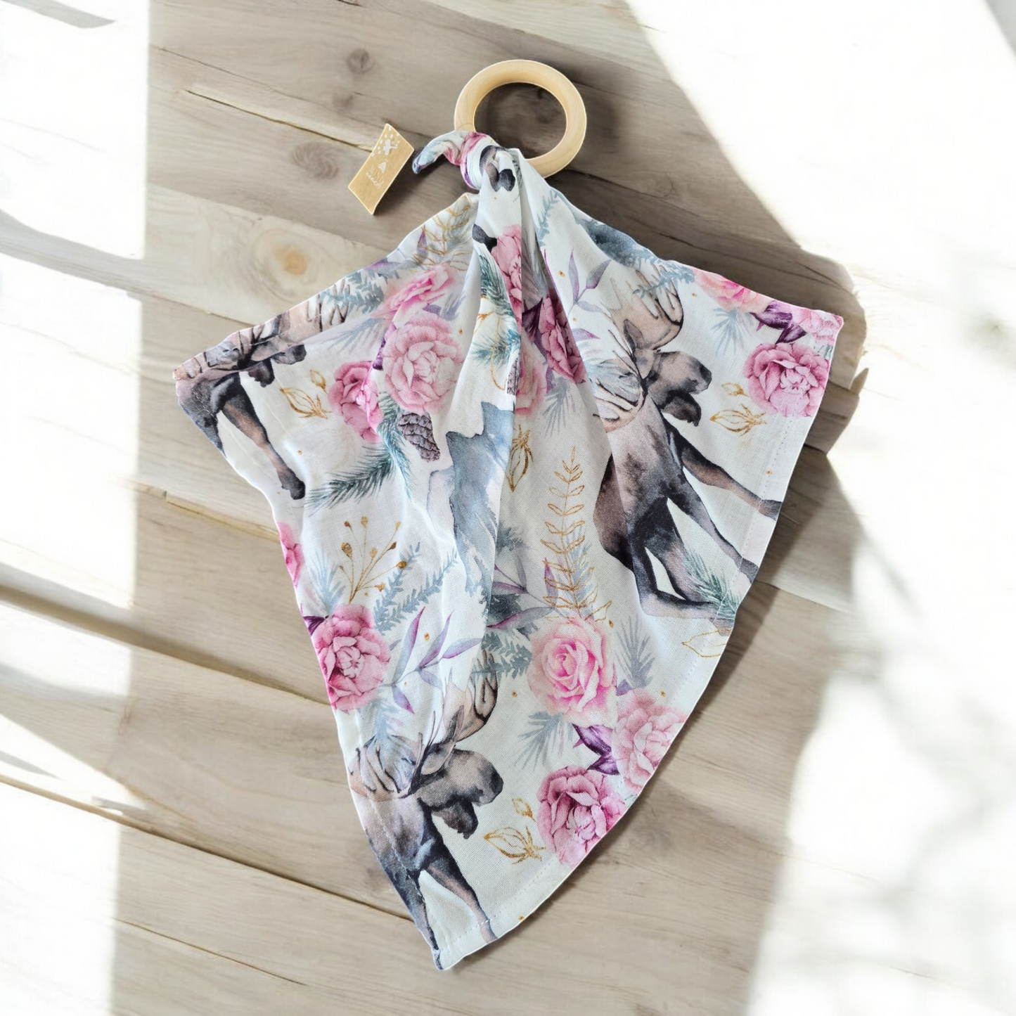 Anneau de dentition avec mini-mousseline | Princesse des Bois