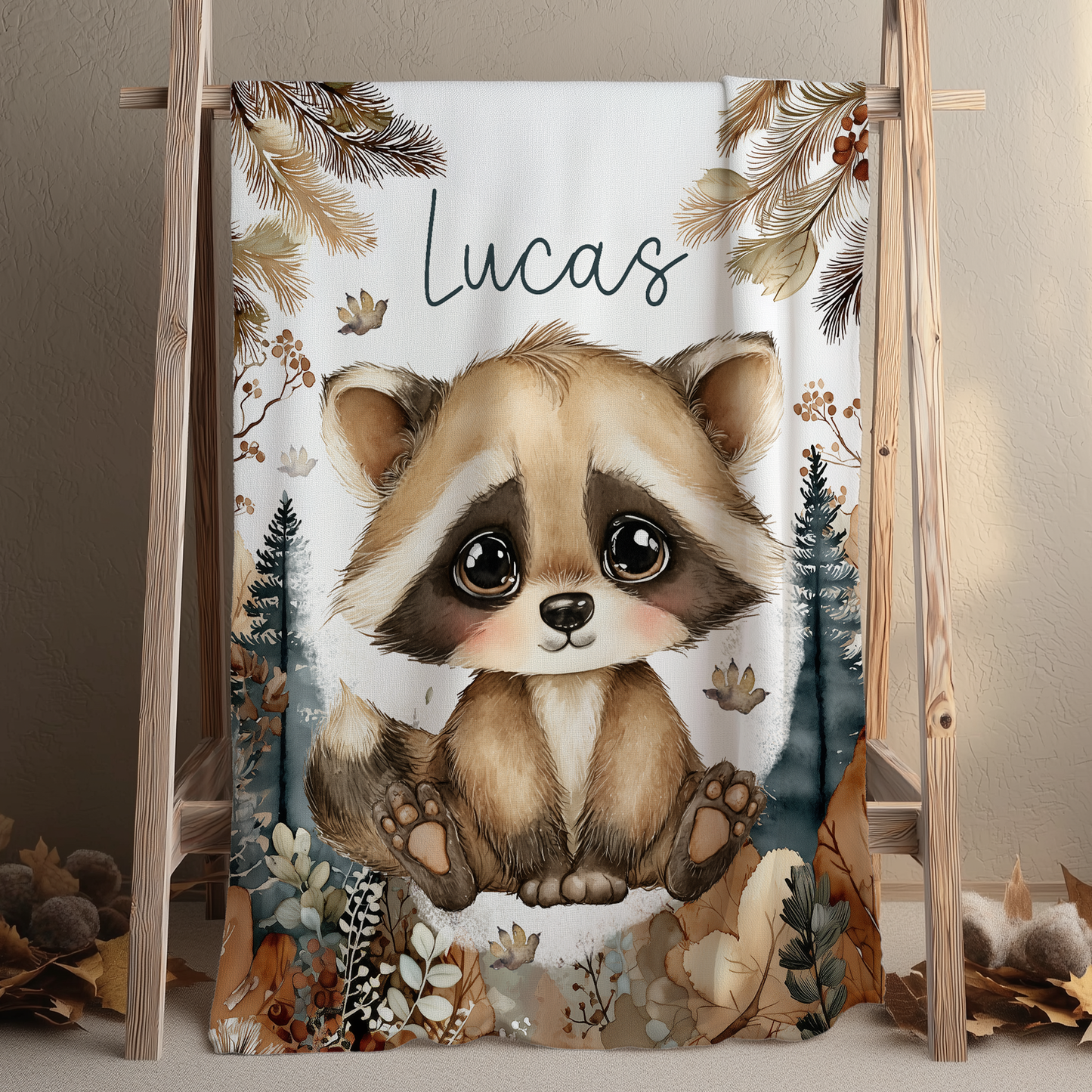 Couverture personnalisée | Raton de la forêt marine