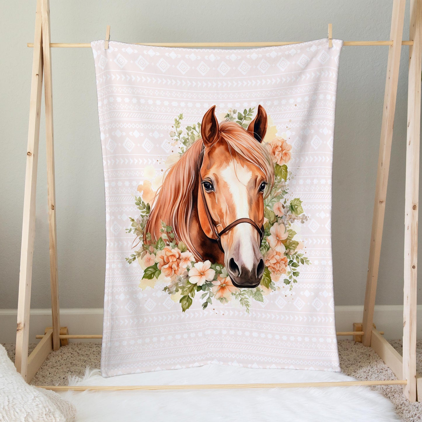 Couverture en minky | Vie de cheval