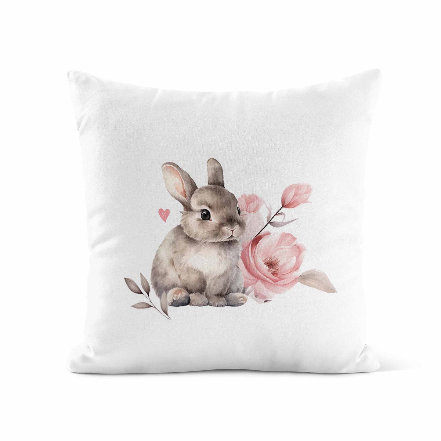 Housse de coussin | Petit Lapin forêt rosée