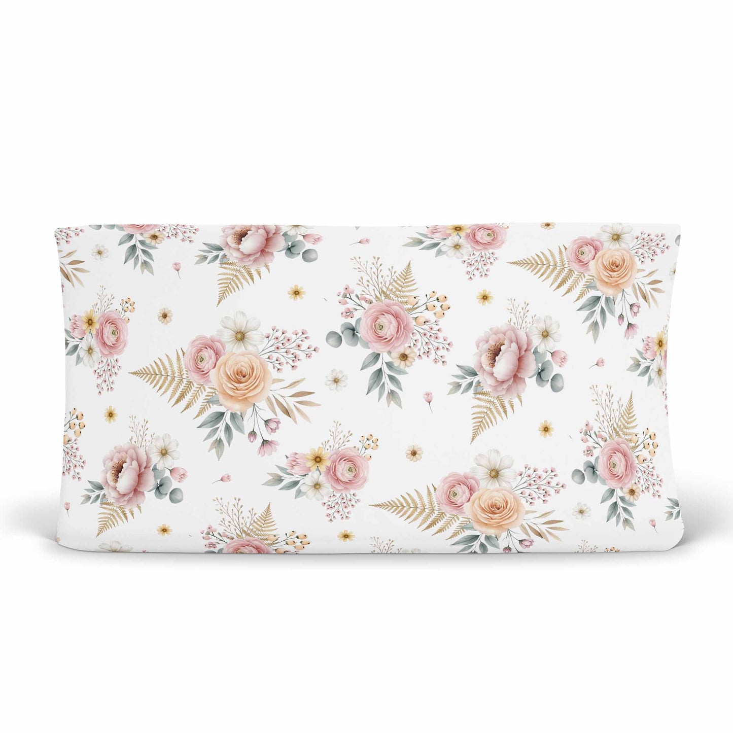 Housse pour matelas à langer | Fleuri Douce Forêt