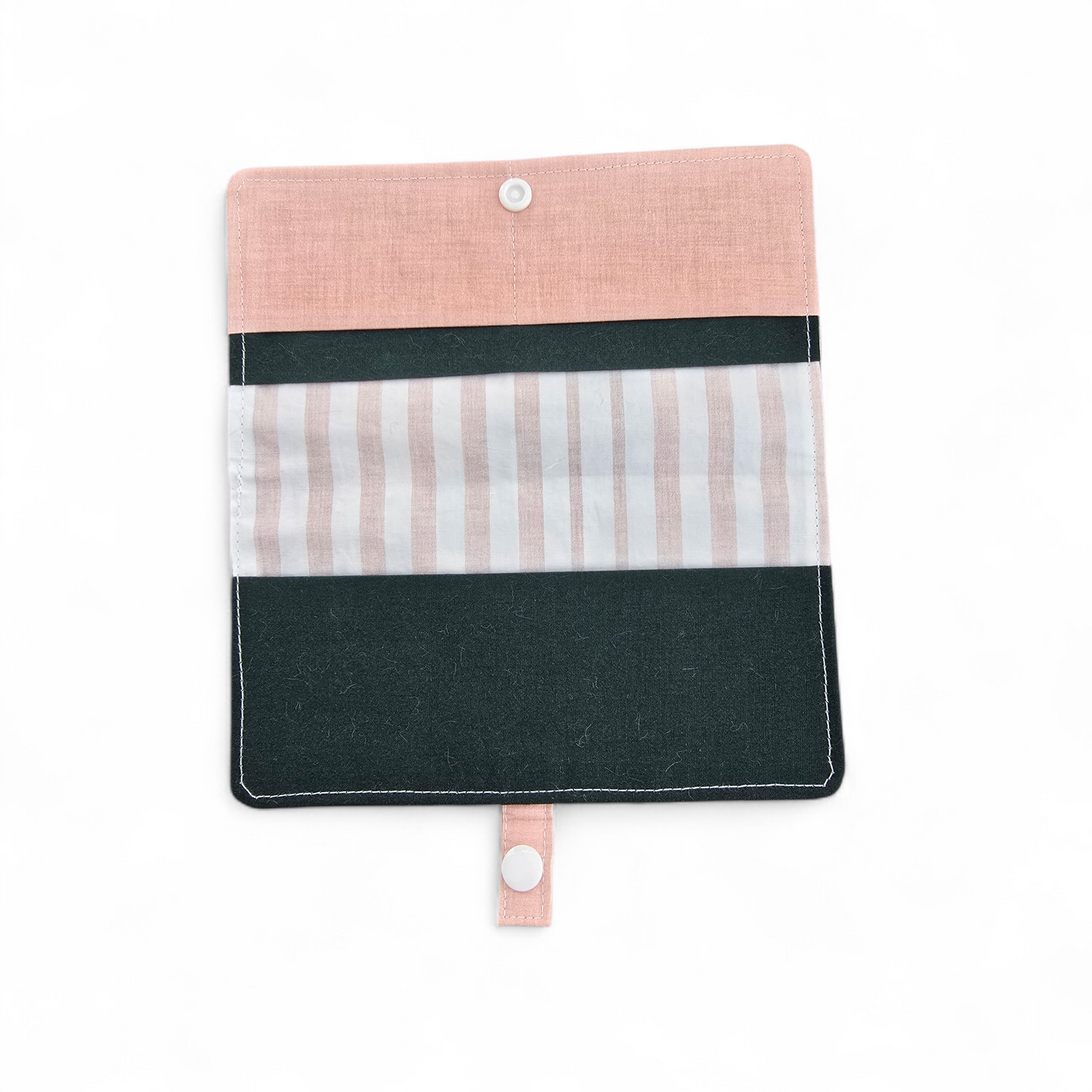 Protège-carnet de santé | Fleurs corail et marine