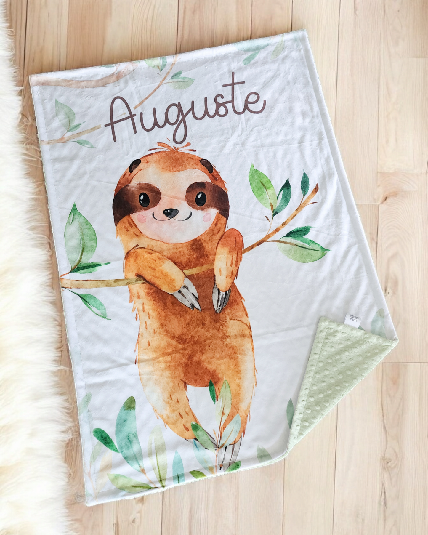 Doudou en minky personnalisée | Vigne Paresseux