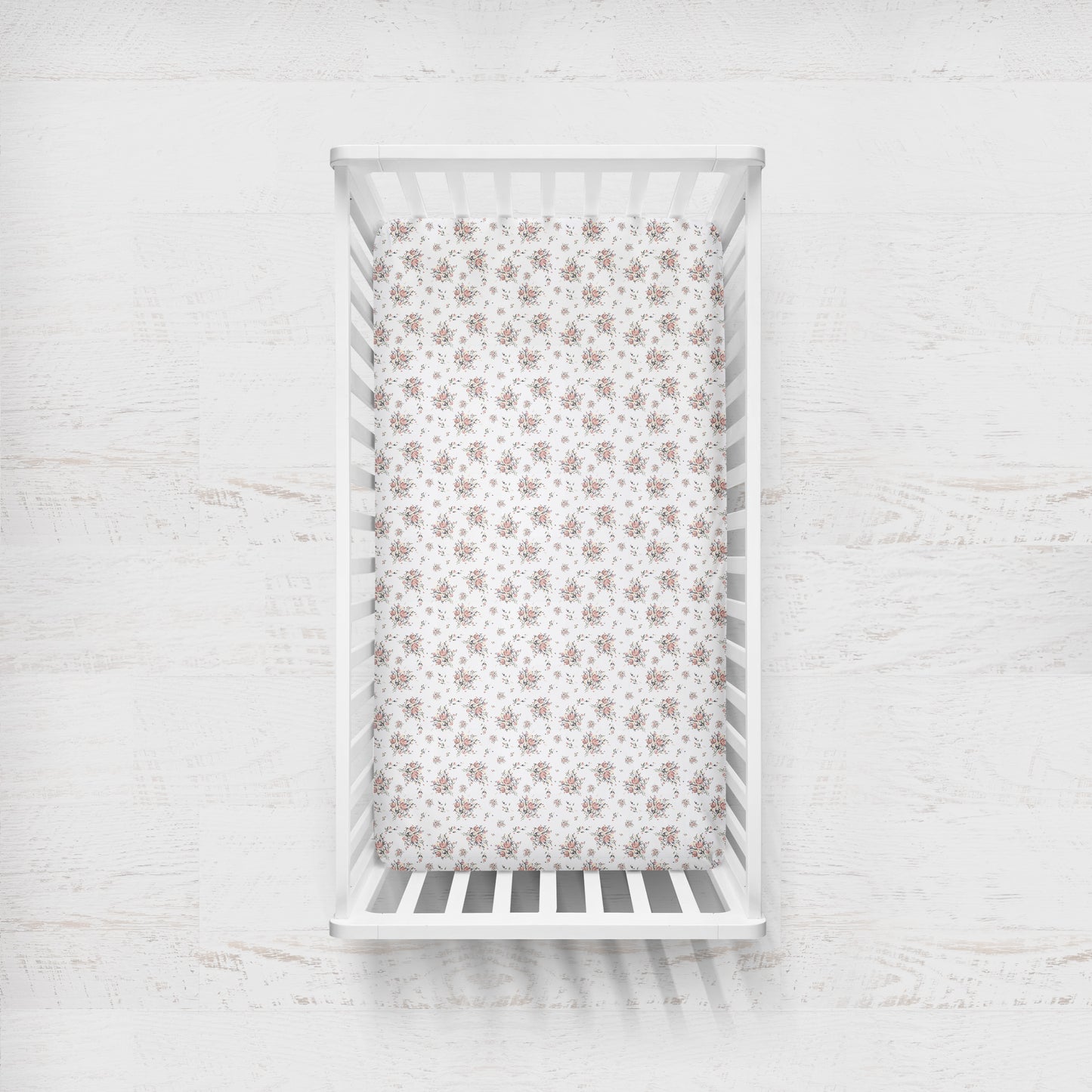 Drap contour pour bassinette | Fleurs sauvages d'antan