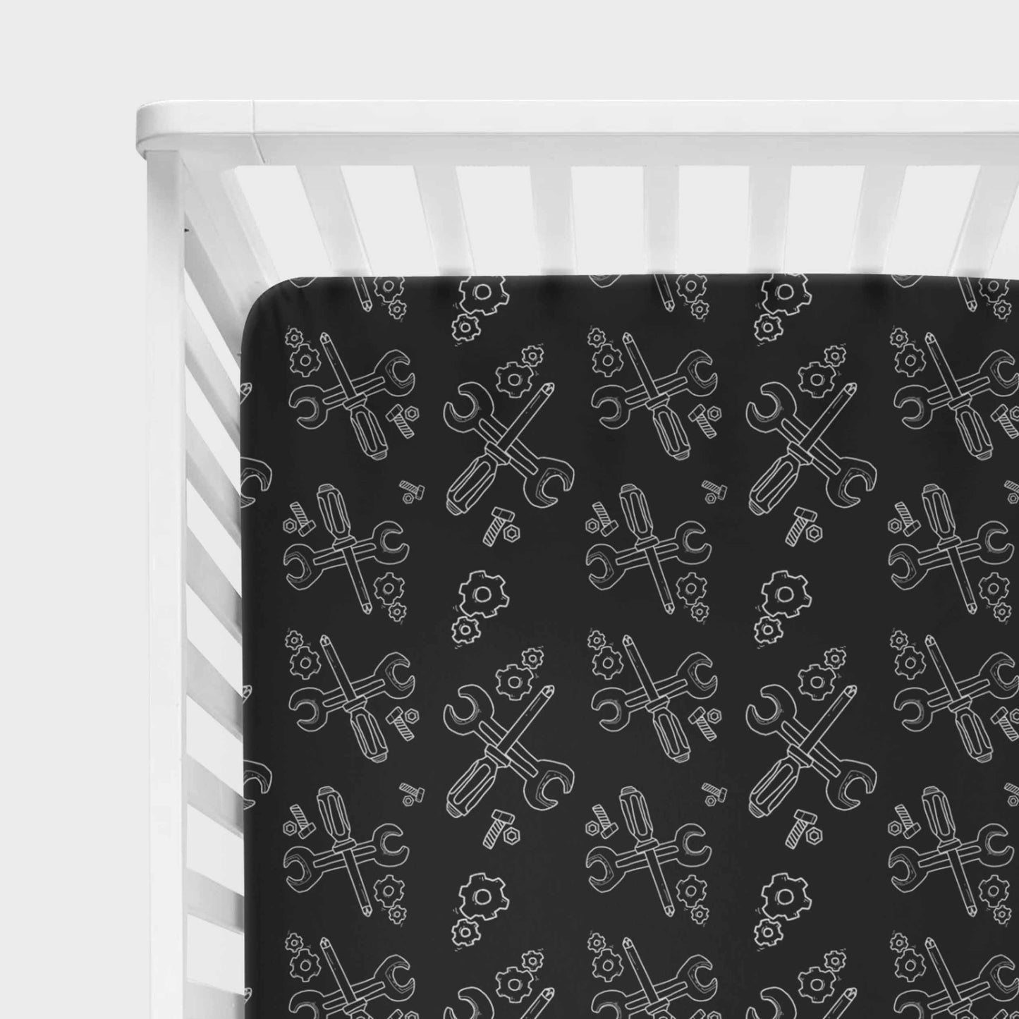Drap contour pour bassinette | Outils fond Noir