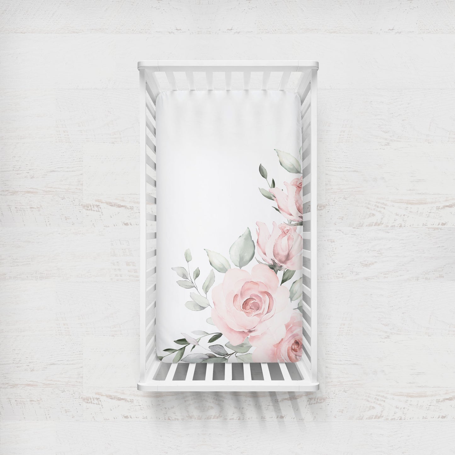 Drap contour pour bassinette | Roses Géantes