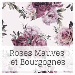 Roses Mauves et Bourgognes