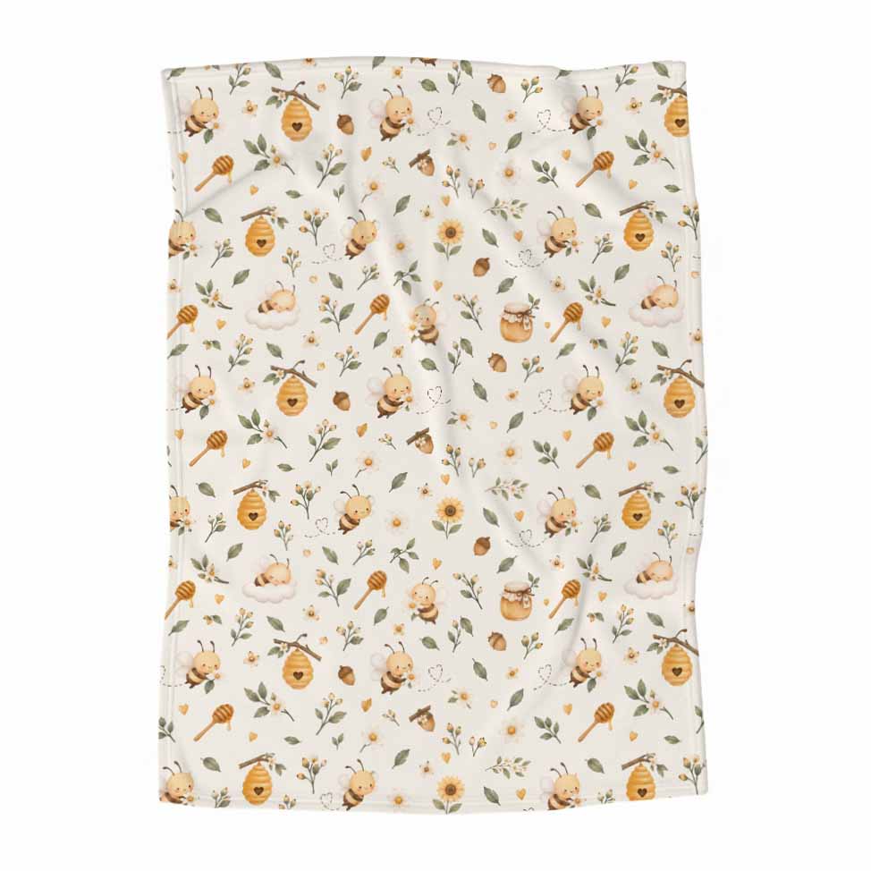 Couverture en minky | Miel et soleil