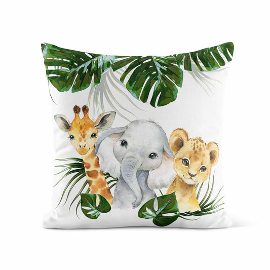 Housse de coussin | Safari Jungle trio d'animaux