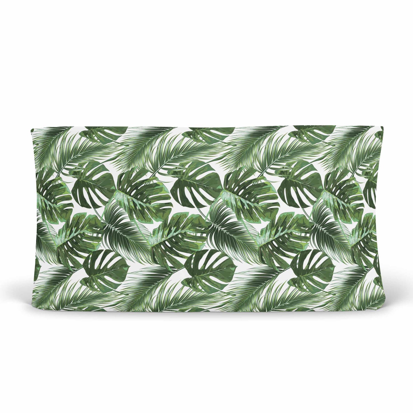 Housse pour matelas à langer | Safari Jungle feuillage uni