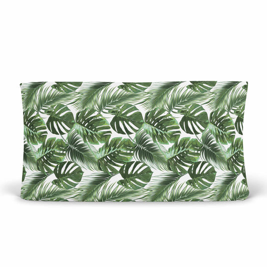 Housse pour matelas à langer | Safari Jungle feuillage uni