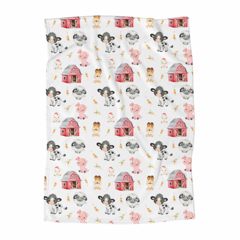 Couverture en minky | Ballade à la ferme