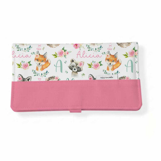 Protège-carnet de santé | Amies des bois fleuris prénom répétitif