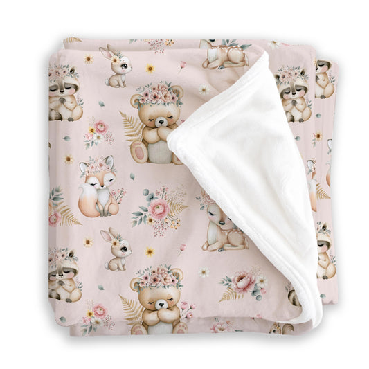 Doudou squish | Douce Forêt fond rose