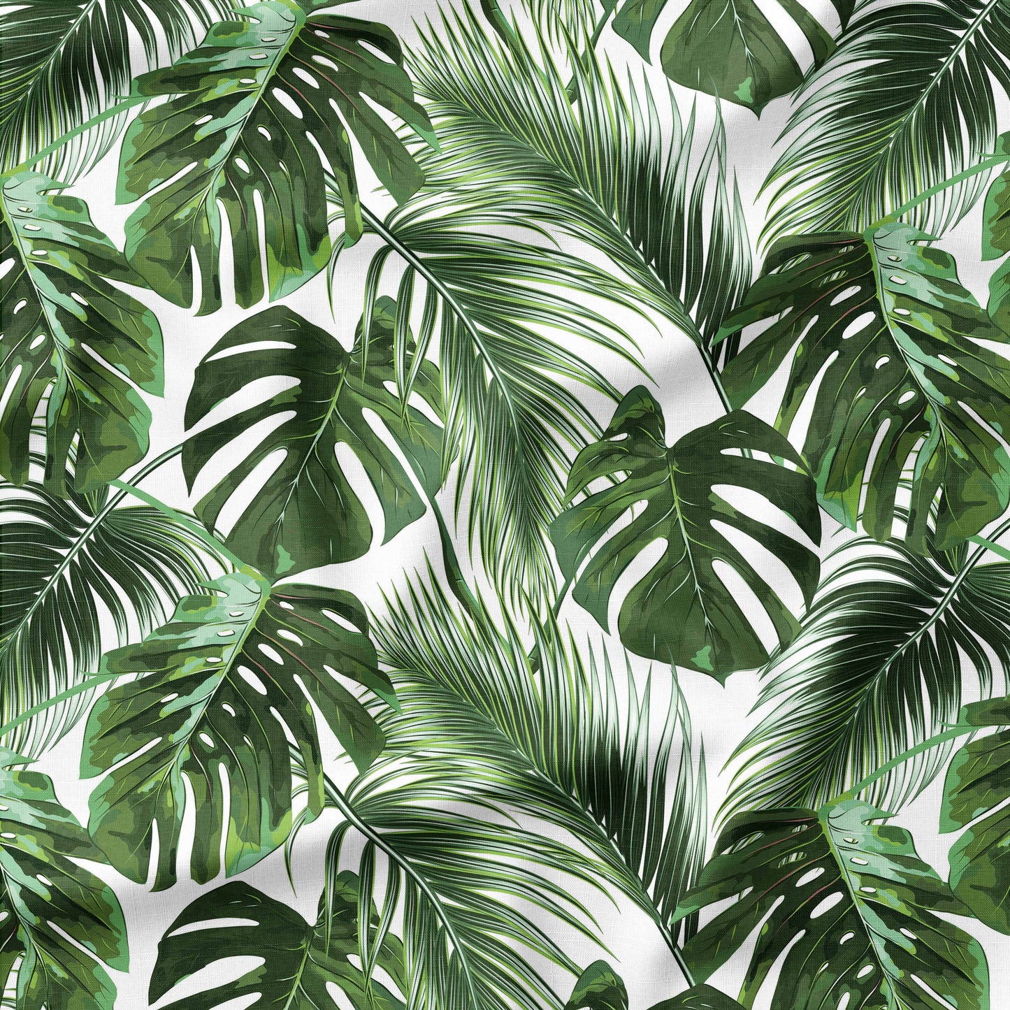 Banque de motif | Créez votre produit | Safari Jungle feuillage uni