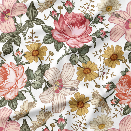 Banque de motif | Créez votre produit | Fleurs rétro