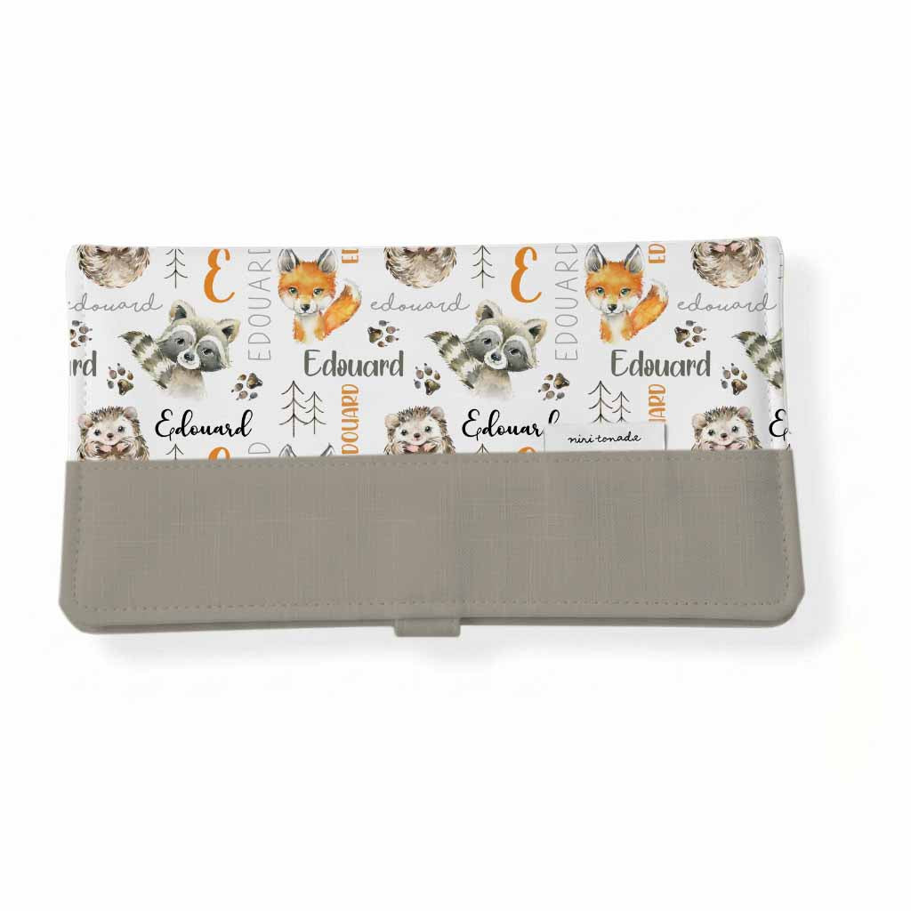 Protège-carnet de santé | Amis des bois prénom répétitif