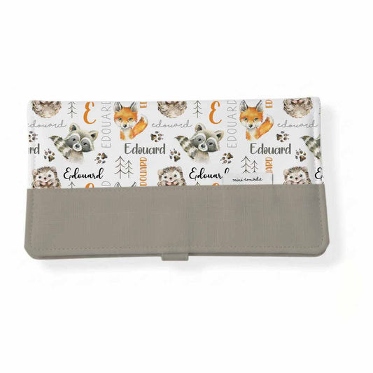 Protège-carnet de santé | Amis des bois prénom répétitif