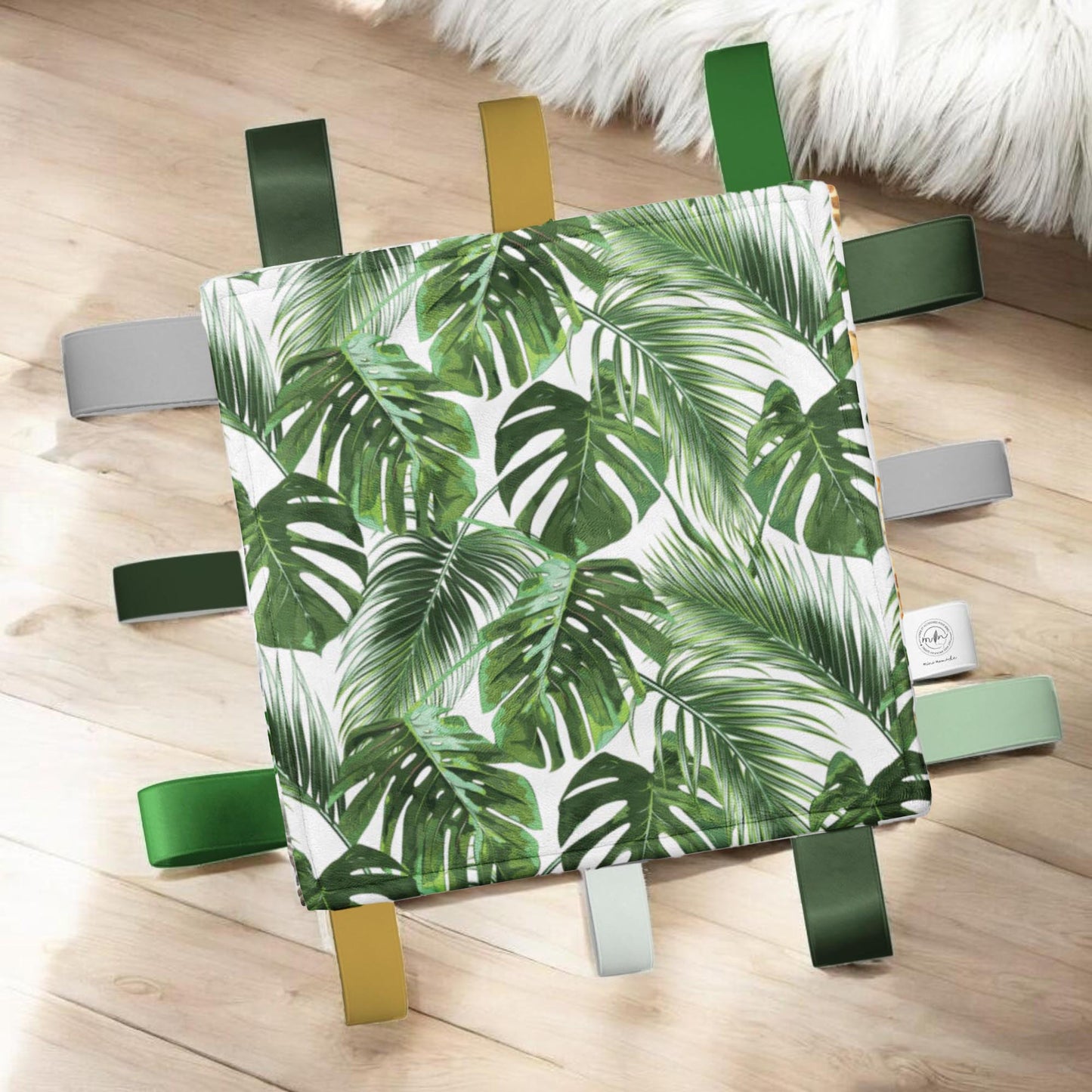 Doudou-étiquettes | Safari Jungle feuillage uni