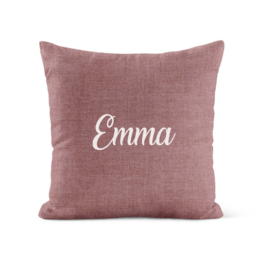 Housse de coussin personnalisée | Vieux rose chaud