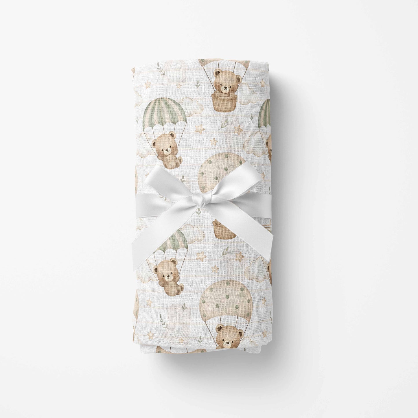 Couverture en mousseline de bambou | Rêve d'ourson parachute