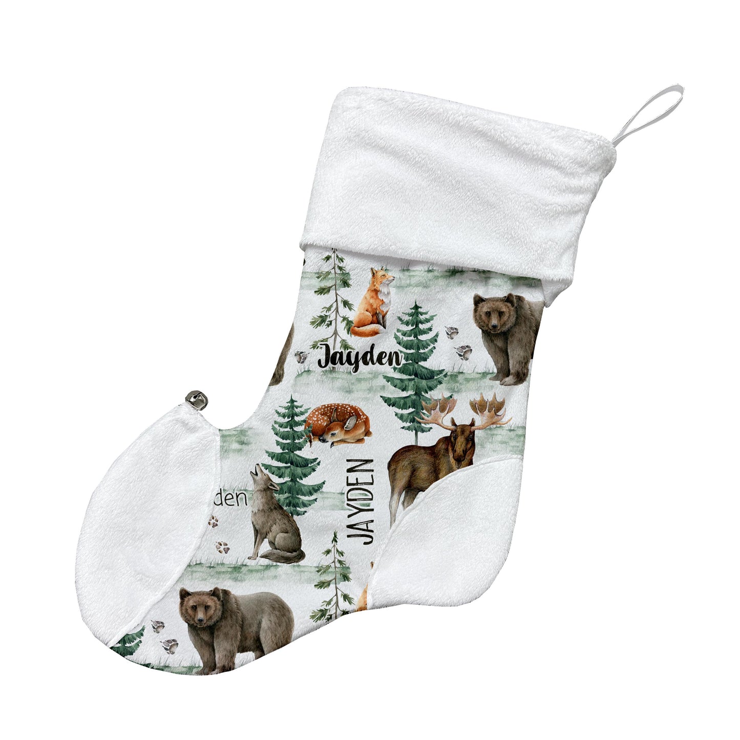 Bas de Noël | Animaux Montana prénom répétitif