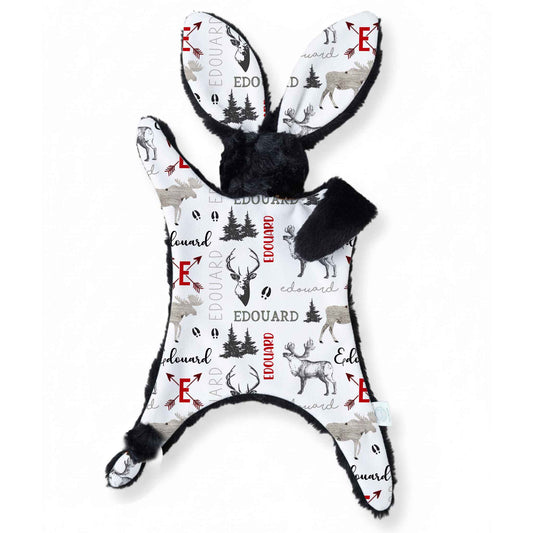 Lapinou personnalisé | Chevreuil Lumberjack avec prénom