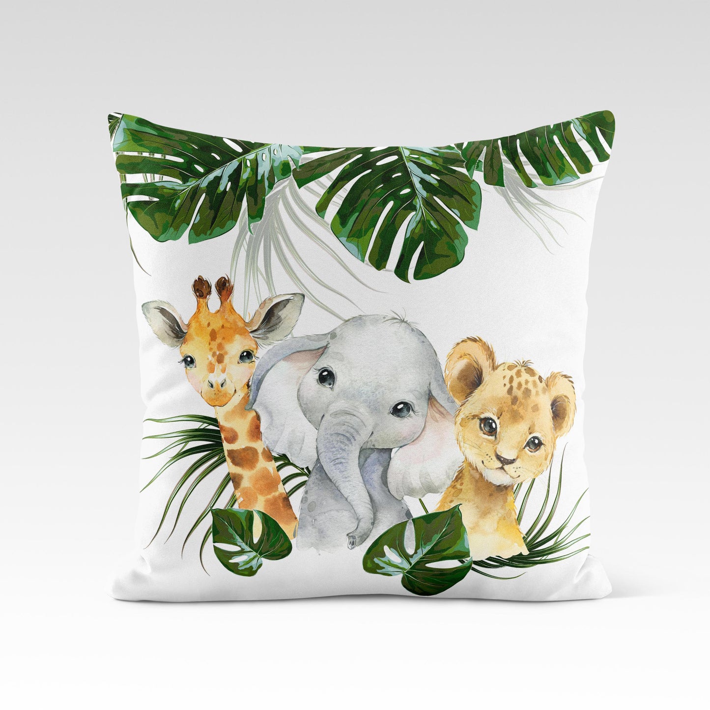 Coussin décoratif | Safari Jungle | Safari Jungle Trio d'animaux