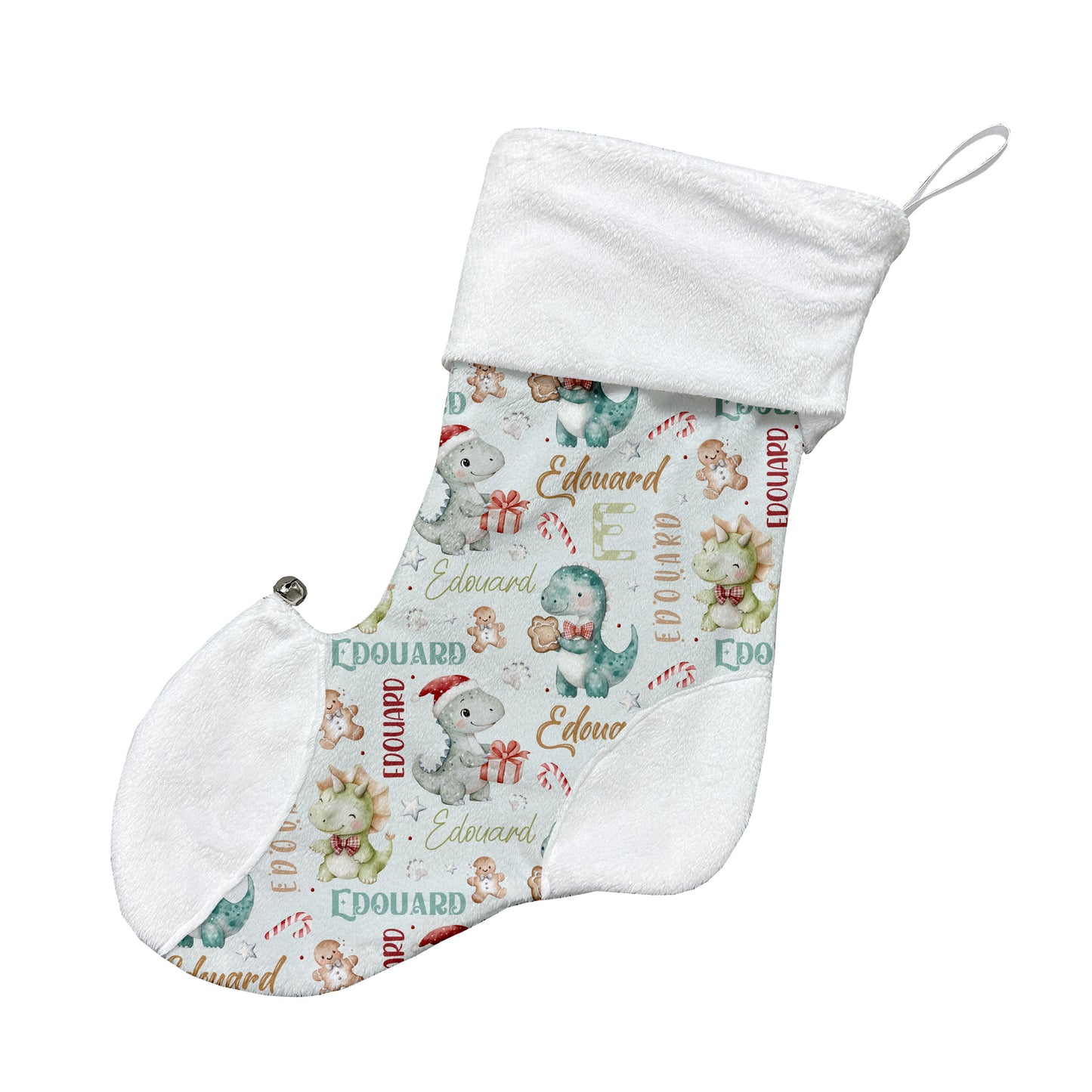 Bas de Noël | Dinos de Noël prénom répétitif