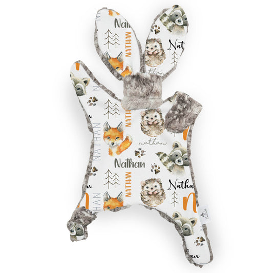 Lapinou personnalisé | Amis des bois prénom répétitif
