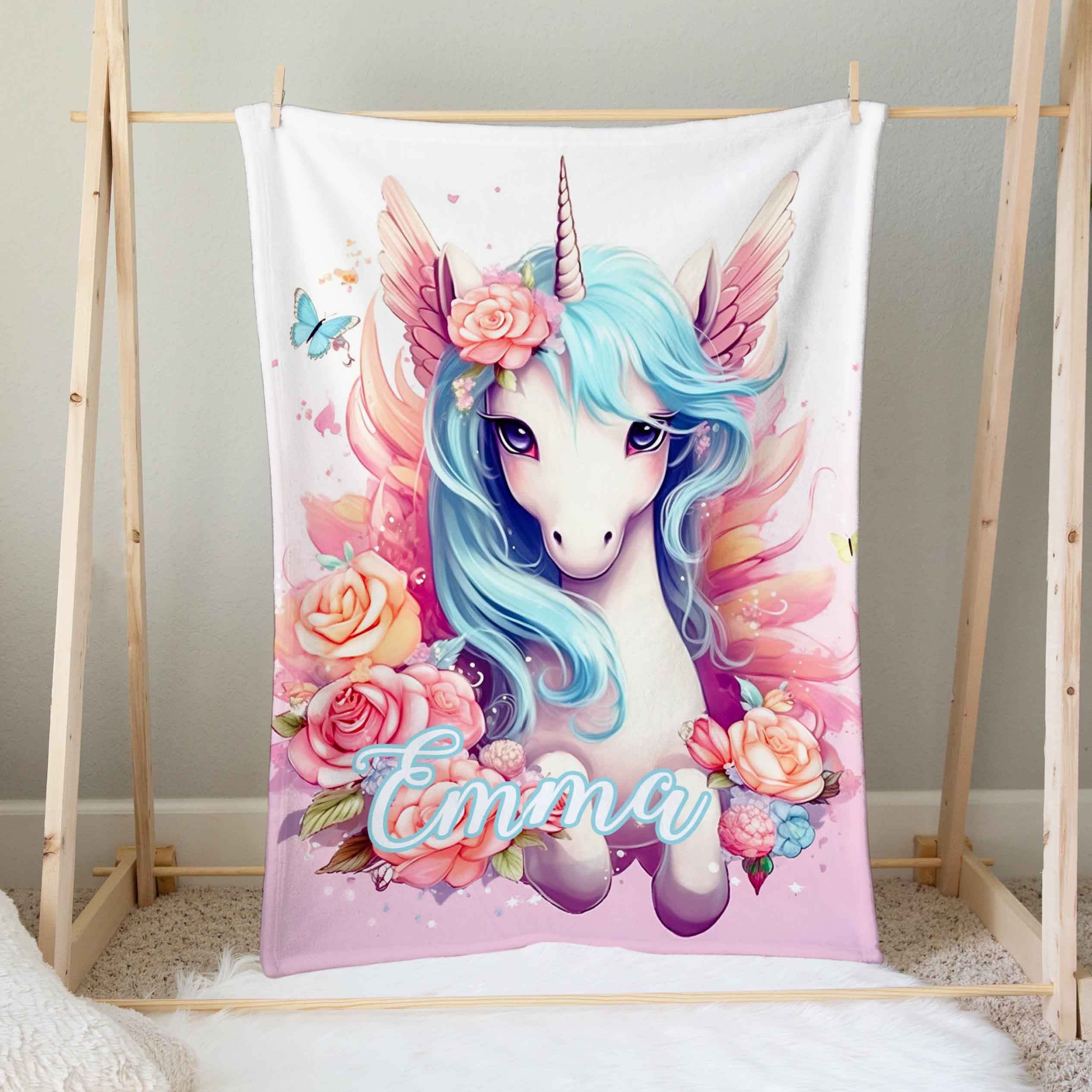 Doudou sale personnalisé licorne