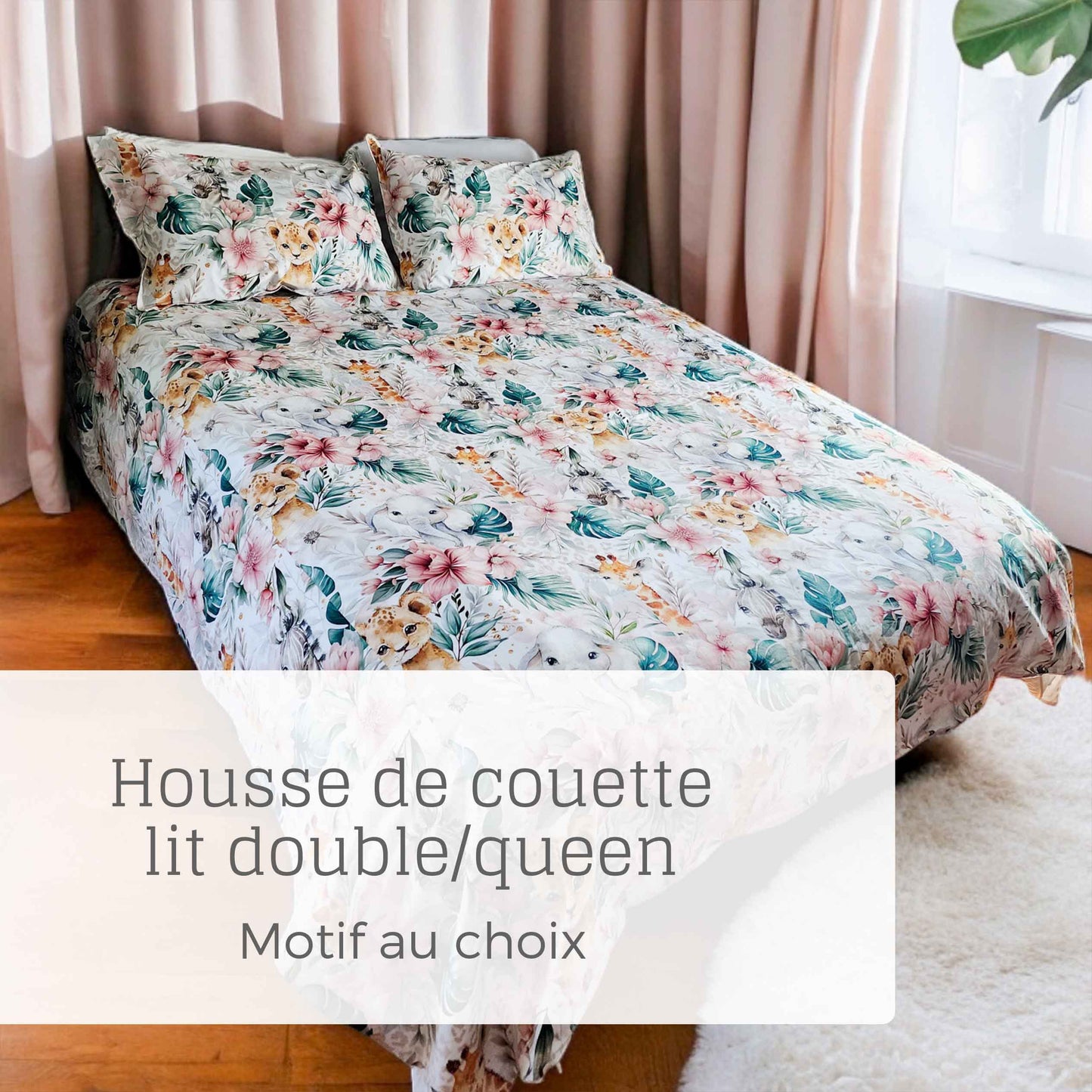 Housse de couette sur mesure | Lit double/queen