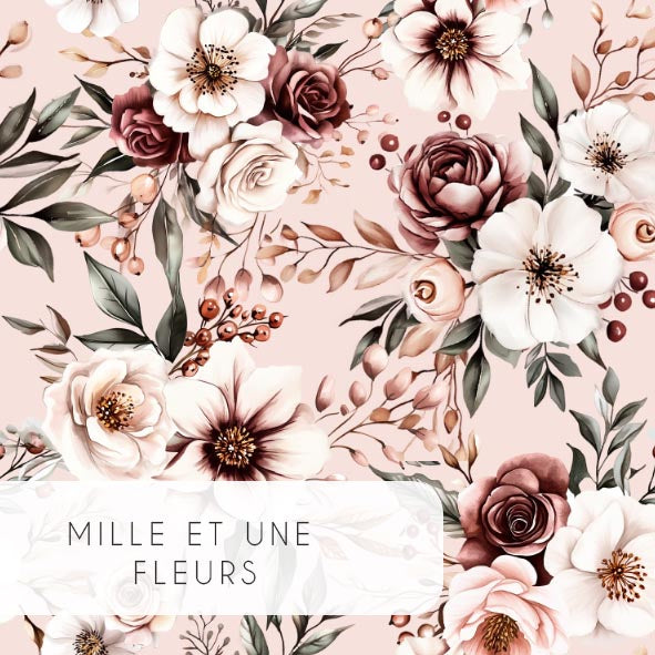 Jupe de lit | Mille et une fleurs