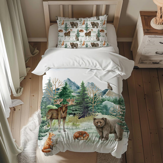 Literie pour lit simple | Animaux Montana en panneau