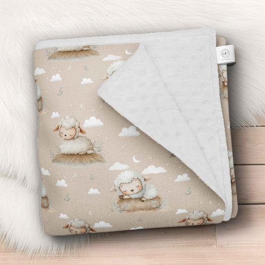 Couverture en minky | Rêve de moutons