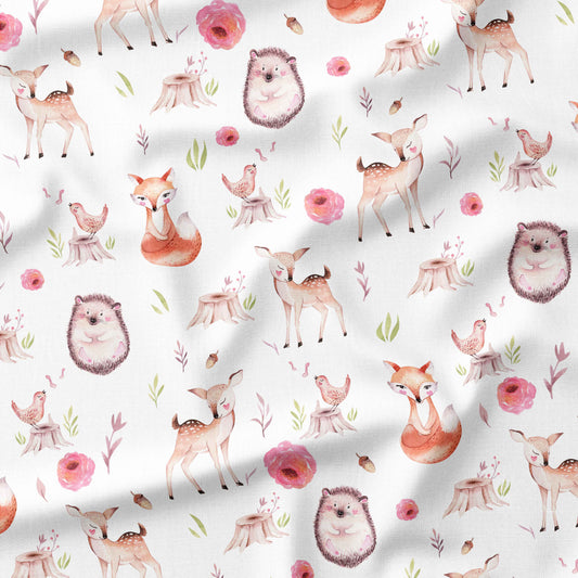 Banque de motif | Créez votre produit | Biche hérisson fleuris