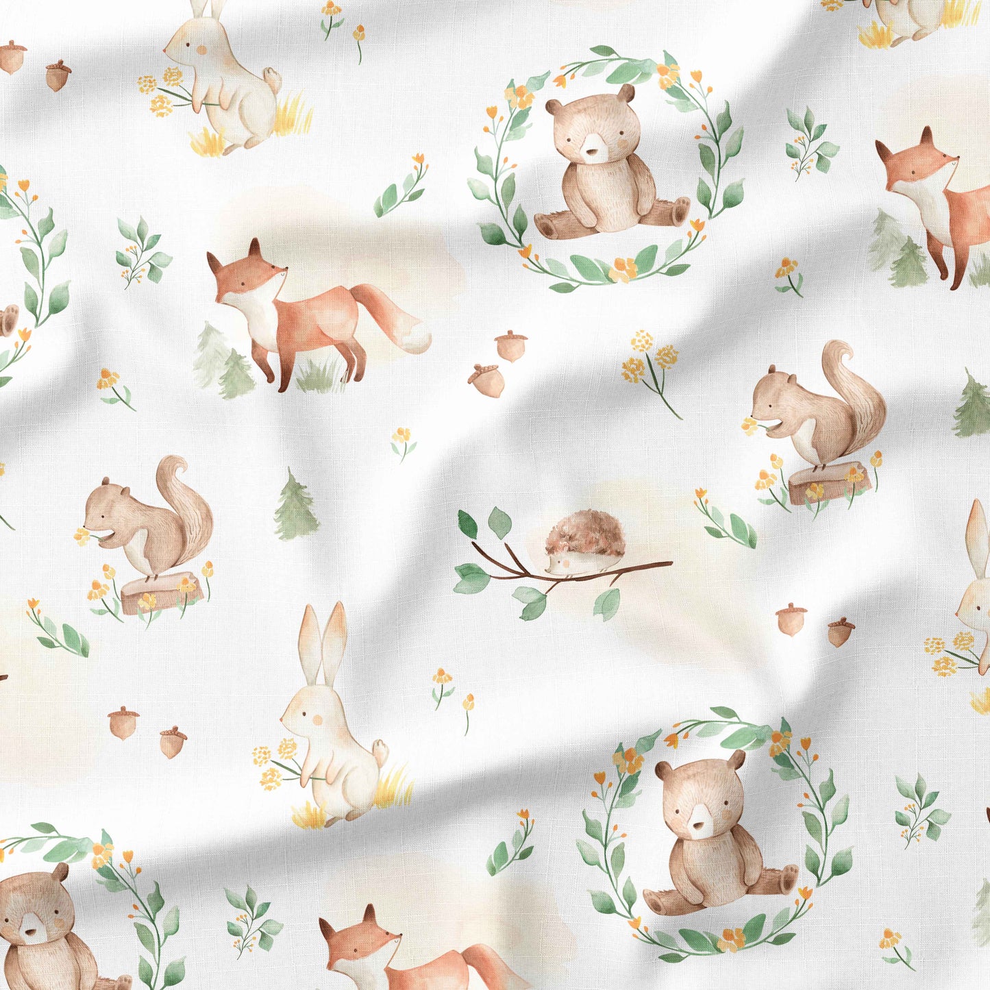 Banque de motif | Créez votre produit | Animaux forêt feuillus