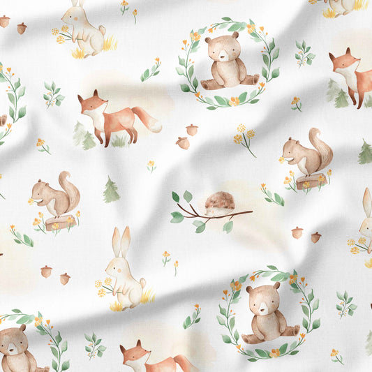 Banque de motif | Créez votre produit | Animaux forêt feuillus