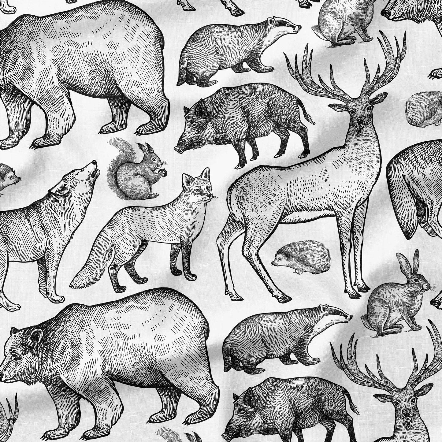 Banque de motif | Créez votre produit | Animaux noirs et blancs