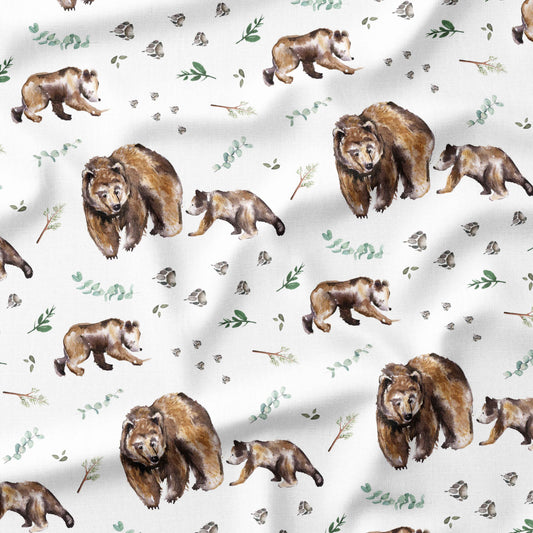 Banque de motif | Créez votre produit | Bébé ours eucalyptus