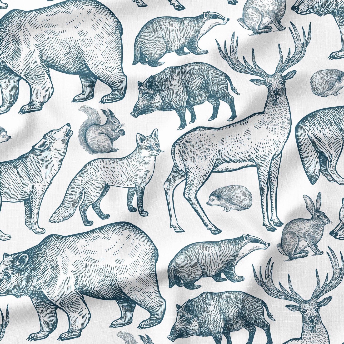 Banque de motif | Créez votre produit | Animaux forêt perdue