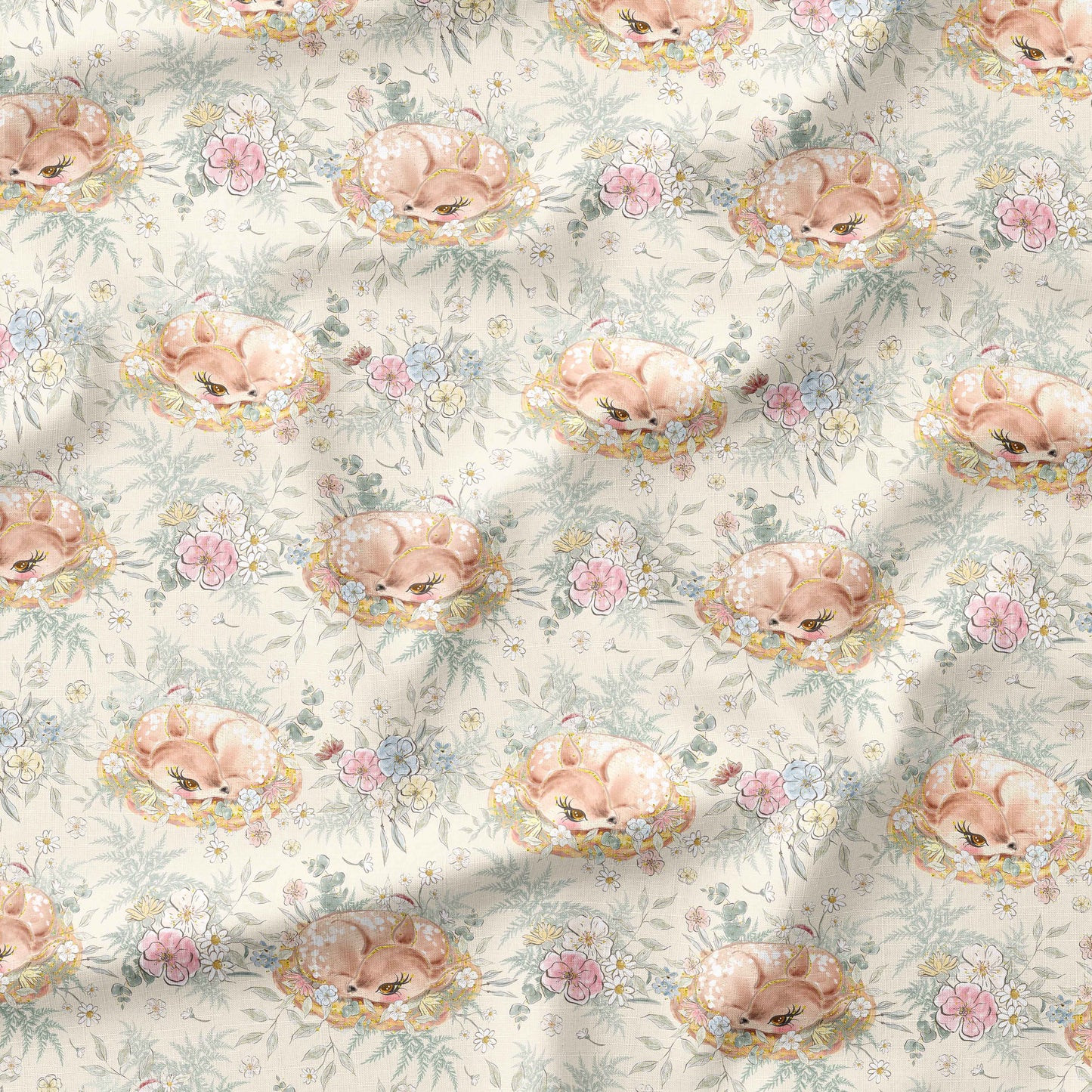 Banque de motif | Créez votre produit | Faon du pré couché