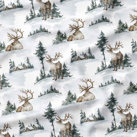 Banque de motif | Créez votre produit | Caribou arctique